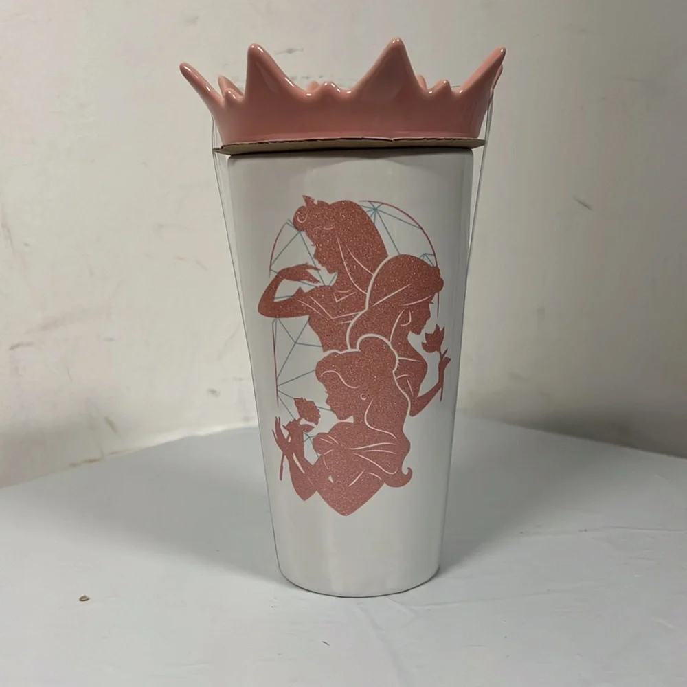 NIB - Disney Princess Sparkle All The Time Ceramic Travel Mug